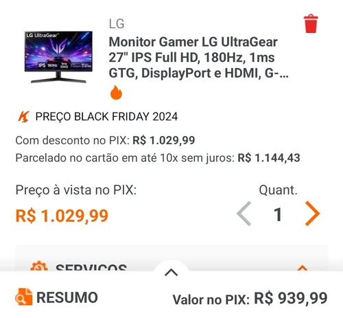 Imagem na descrição da promoção