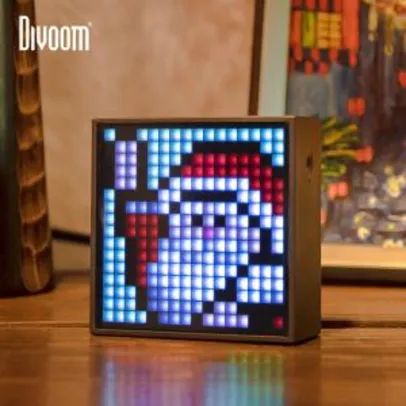 Caixa de som com Despertador e Pixel Art Divoom | R$241