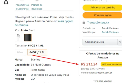 Imagem na descrição da promoção