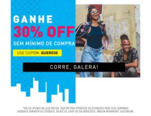 30% OFF sem mínimo de copra na Youcom