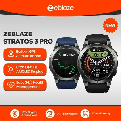 [Taxa inclusa] Zeblaze Stratos 3 Pro Smartwatch