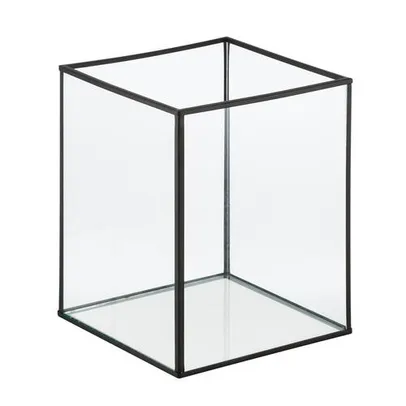 Lanterna Decorativa Evolux Cubic em Metal D184291 - Preta