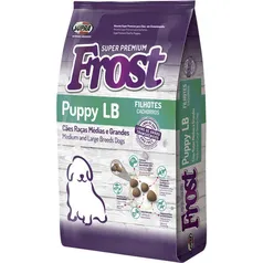 Ração Seca Supra Frost Puppy LB Cães Filhotes Raças Grandes