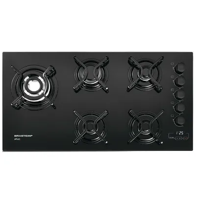 Cooktop 5 bocas Brastemp com quadrichama e timer touch - BDT85AE