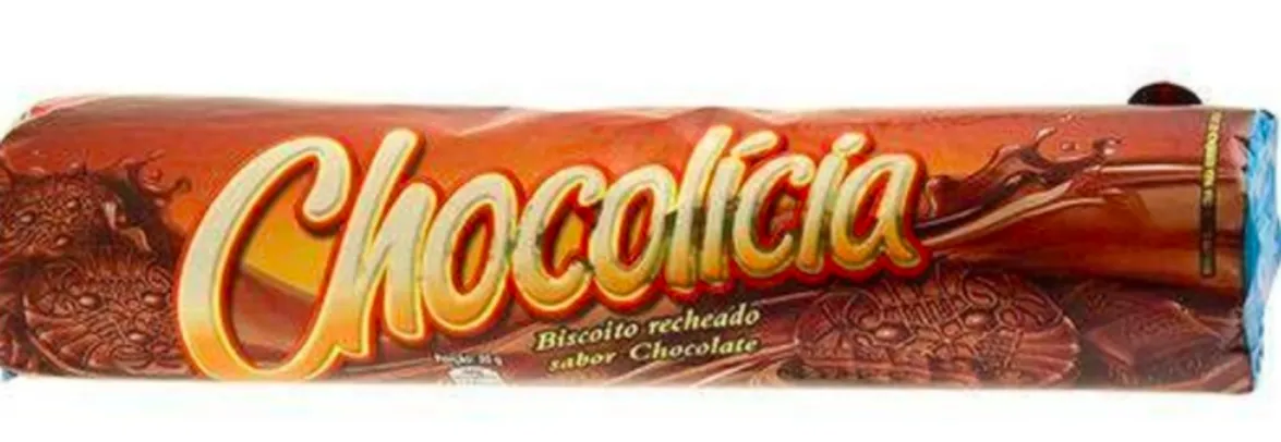 [30% de AME] Biscoito Recheado Chocolicia Chocolate - R$ 2,93