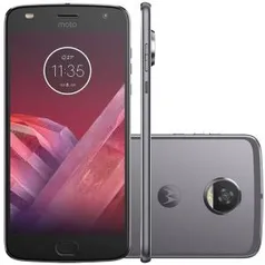 Smartphone Motorola Moto Z 2 Play XT1710 Octa Core, Android 7.1, Tela 5,5´, 64GB, 12MP - Platinum - R$1.399,90