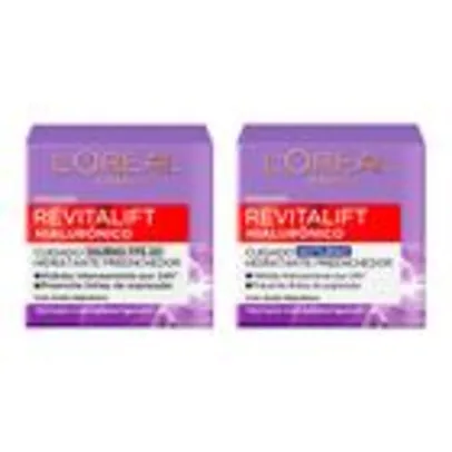 Kit L'Oréal Paris Revitalift Hialurônico Anti-idade - Diurno + Noturno