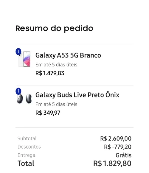 Imagem na descrição da promoção