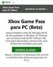 Game Pass para PC - 1 mês