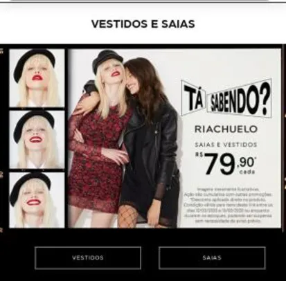 Saias e vestidos diversos modelos