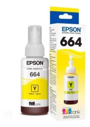 [Prime] Garrafa de Tinta Original Epson EcoTank 664 Amarelo - T664420 R$ 18