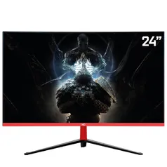 Monitor Gamer HQ 24" FHD, 165hz, 1ms, Curvo, Freesync, Alto falantes