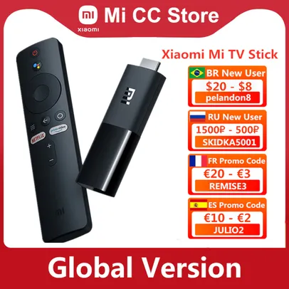 [NOVOS USUÁRIOS] Xiaomi Mi Stick TV | R$169