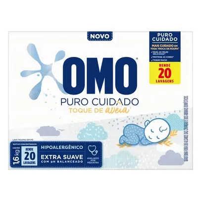 Sabão em pó Omo Puro Cuidado caixa 1.6 kg