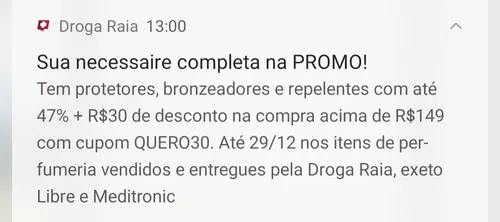 Imagem na descrição da promoção