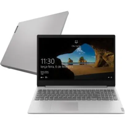 [R$ 1739 AME] Notebook Lenovo Ideapad S145 8ª Intel Core I5 8GB 1TB HD 15,6" W10 Prata