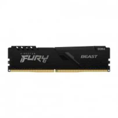 Memória DDR4 Kingston Fury Beast, 16GB RAM, 3200Mhz, DDR4, Preto