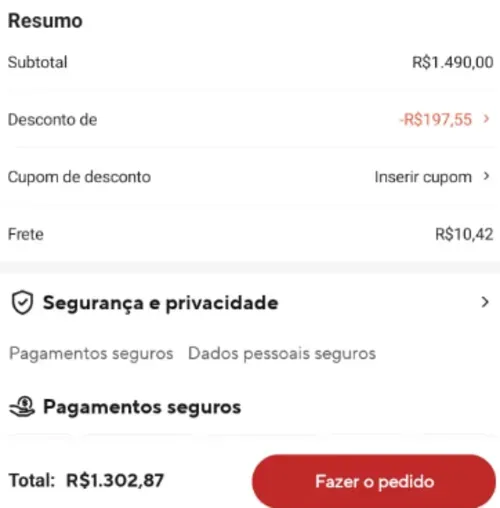 Imagem na descrição da promoção