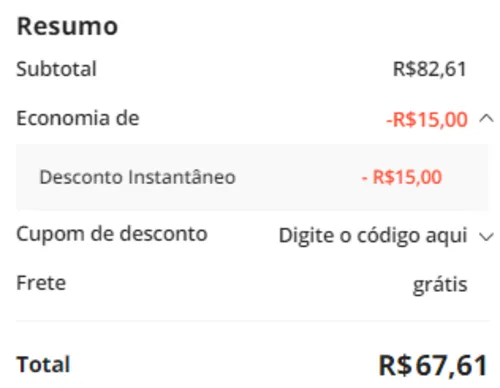 Imagem na descrição da promoção