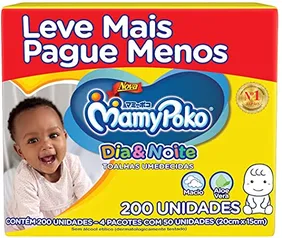 Toalhas Umedecidas MamyPoko Dia&Noite, 200 unidades - Lenços Umedecidos Mammy Poko