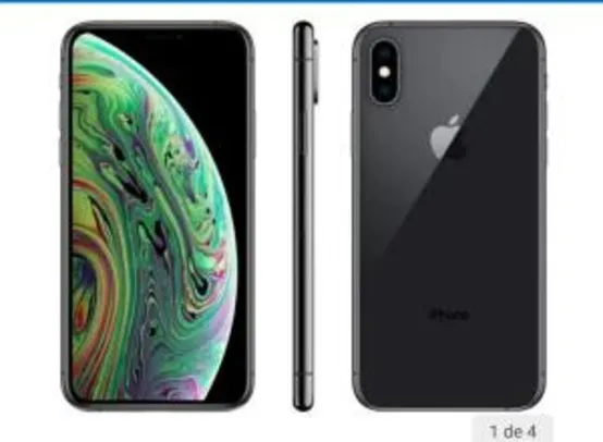 [ClubeDaLu]iPhone XS Apple 256GB Cinza Espacial 4G Tela 5,8” - Retina Câmera Dupla 12MP + Selfie 7MP iOS 12