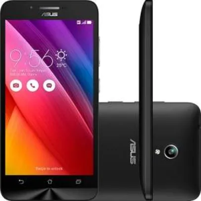 [Shoptime] Smartphone Asus Zenfone Go Dual Chip Desbloqueado Android 5 Tela 5" 16GB 3G Câmera 8MP - Preto por R$ 719