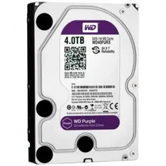 HD Interno WD Purple 4TB SATA III 6GB/s 5400 RPM WD40PURX - R$599,90