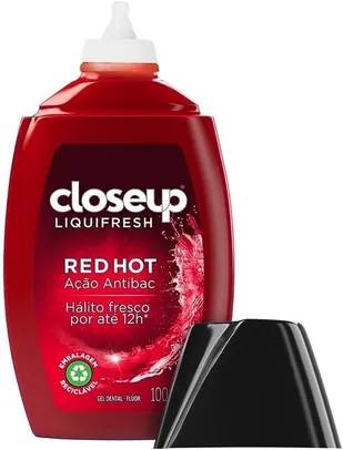 Gel Dental com Flúor Red Hot Ação Antibac Closeup Liquifresh Frasco 100g, Close Up, Branco