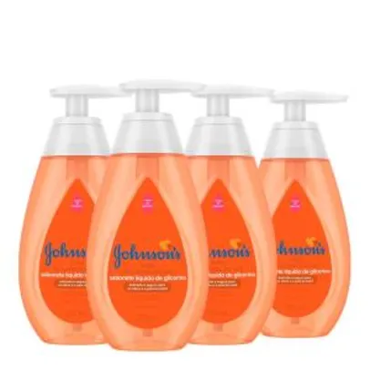 Kit Sabonete Líquido Johnson’s Baby Da Cabeça Aos Pés 200ml 4 Unidades | R$28