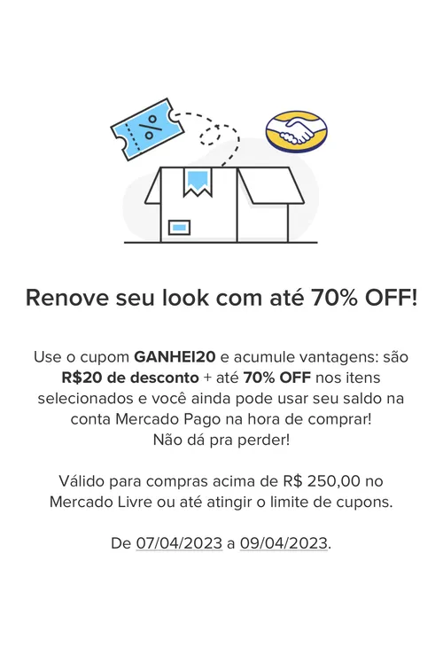 Imagem na descrição da promoção