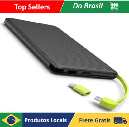 [DoBrasil]  Carregador De Potência Power Bank10000 Mah