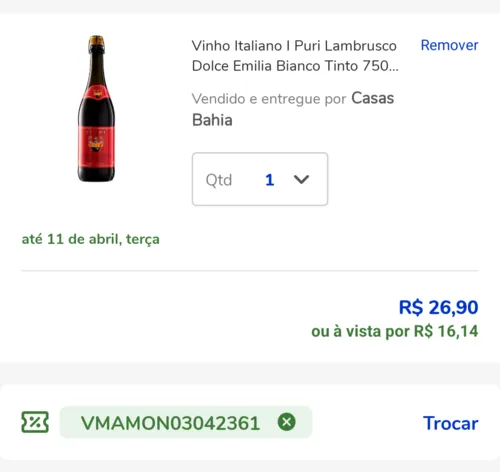 Imagem na descrição da promoção