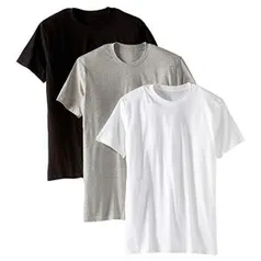 Kit com 3 Camisetas Básicas Masculina Algodão