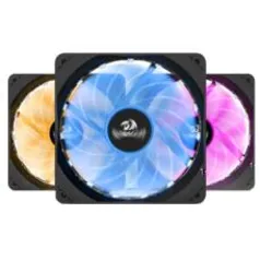 Kit Fan com 3 Unidades Redragon, RGB, 120mm, C/Controladora, GC-F006 - R$113