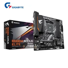 Placa Mãe Gigabyte B550m Aorus Elite New Micro-atx AMD Ddr4 4733(o.c.)mhz