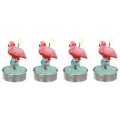 Flamingo Vela Réchaud - 4 unidades - Tropicute | R$16