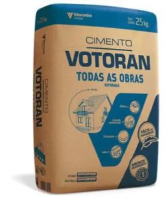 Cimento Votorantim Todas as Obras 25Kg Cinza | R$15