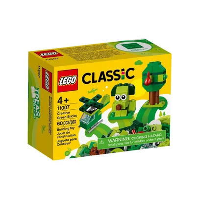 LEGO Classic - Peças Verdes Criativas 11007 - 60 Peças | R$33