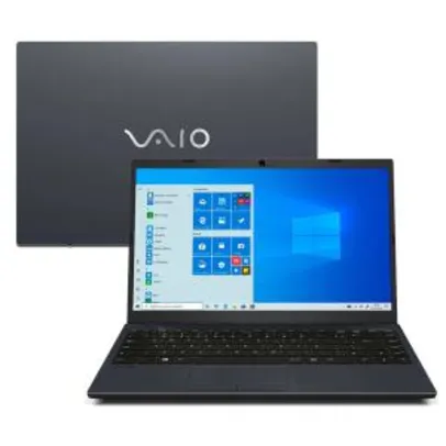 Notebook VAIO Core i5-10210U 8GB 256GB SSD Tela Full HD 14” Windows 10 R$3.399