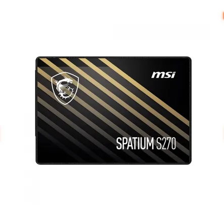 SSD MSI Spatium S270, 480GB, Sata III, Leitura 500Mbs e Gravação 450Mbs, S78-440E350-P83