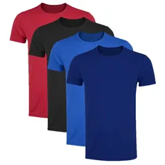 Kit 4 Camisetas PMC Básica Masculina