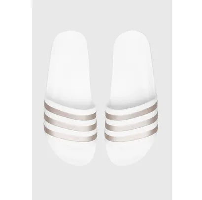 Chinelo Slide adidas Performance Adilette Aqua Branco/Prata