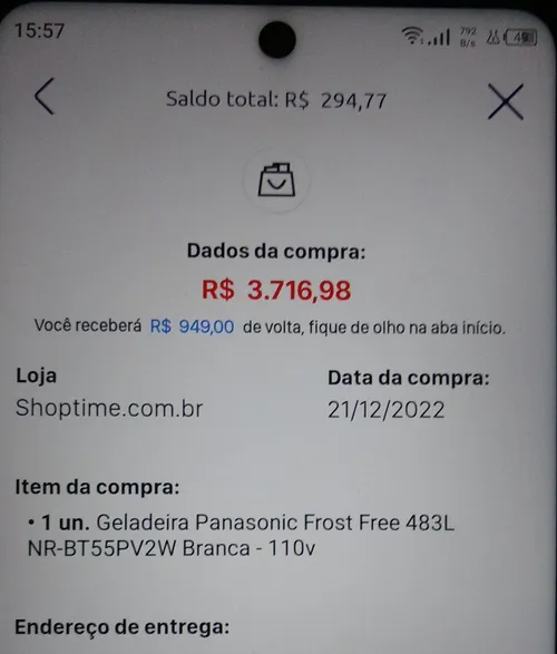 Imagem na descrição da promoção