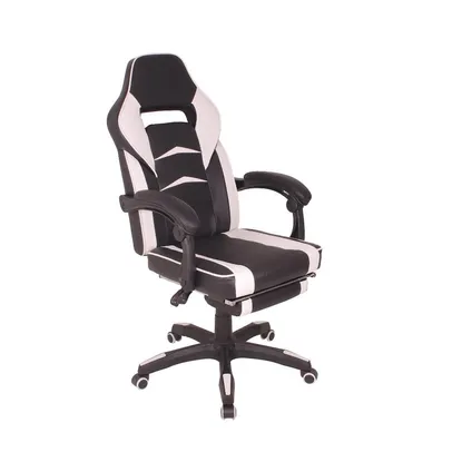 Cadeira Gamer Mag3 Reclinável com Apoio Retrátil para Os Pés/Branco