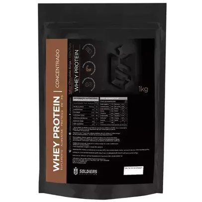 Whey Protein Concentrado 1kg - 100% Importado - Soldiers Nutritio