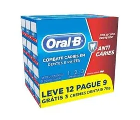 (Cupom + AME) 48 cremes dentais Oral B 123 70g (sai a 45 centavos cada) - R$22