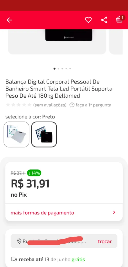 Imagem na descrição da promoção