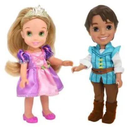 2 Bonecas - Disney My First Princess - Rapunzel e Flynn Rider - New Toys - R$90