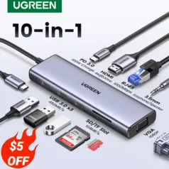 Ugreen hub usb/c 5-in-1 HDMI USB2.0