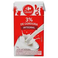 Leite UHT Integral Carrefour - 1 Litro